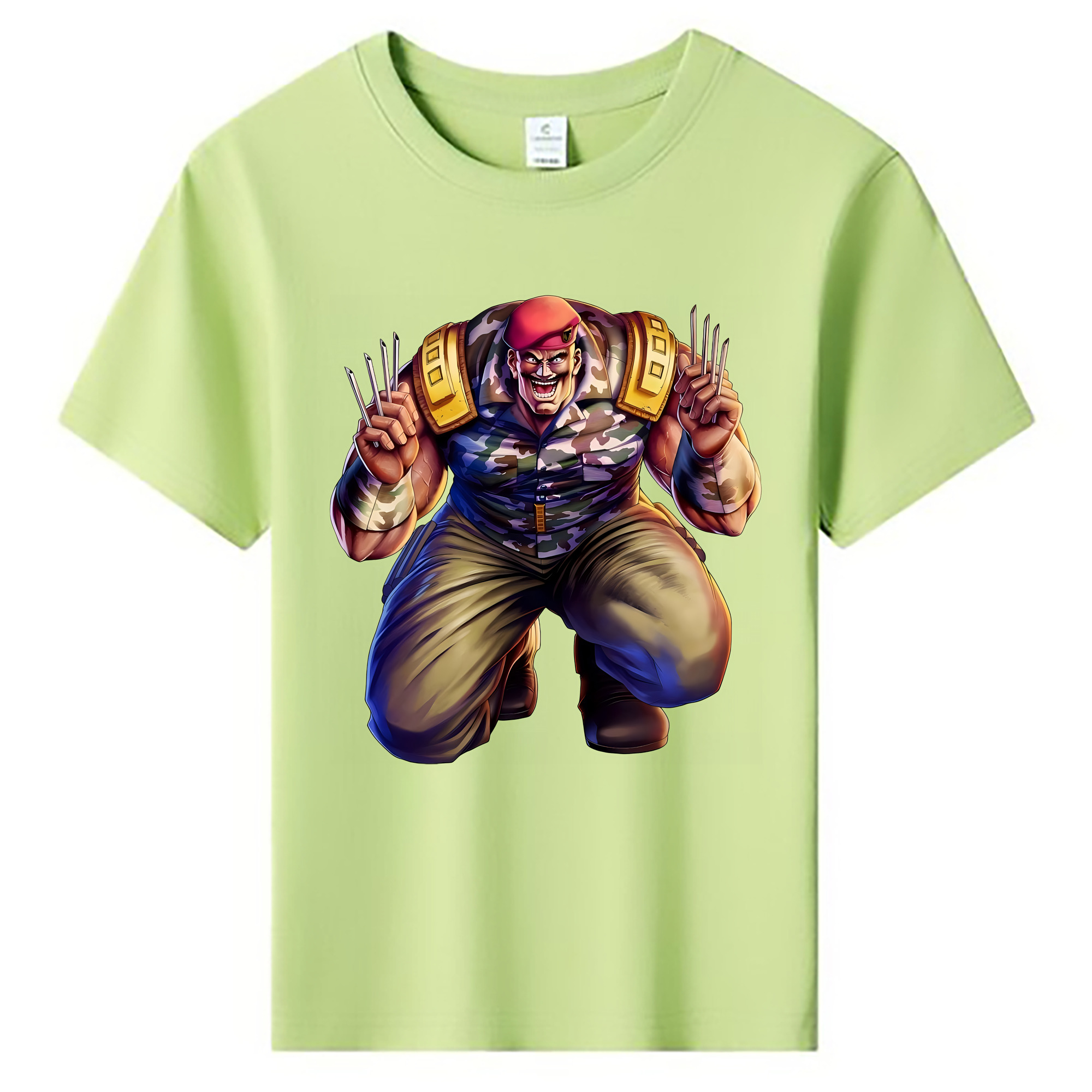 （画像用） 北斗の拳 Fist of the North Star 綿100％キッズTシャツ（フロントプリント）